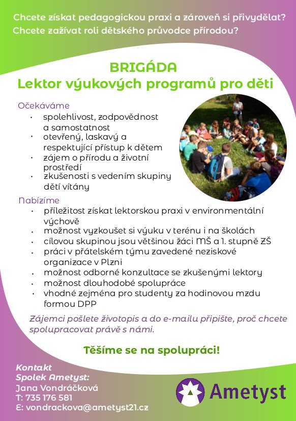 Hledáme lektory