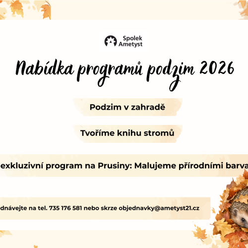 Školní rok 2026/2027 s Ametystem